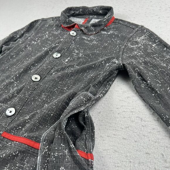 Parsley and‎ Sage Black Red Textured Long Sleeve Collared Button Front Jacket S - Picture 9 of 16